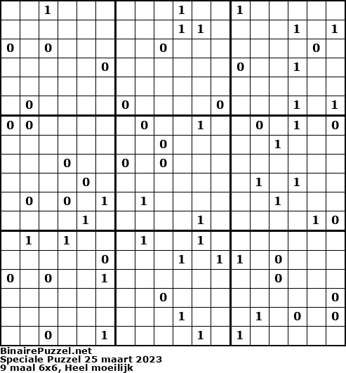 Binaire Puzzel