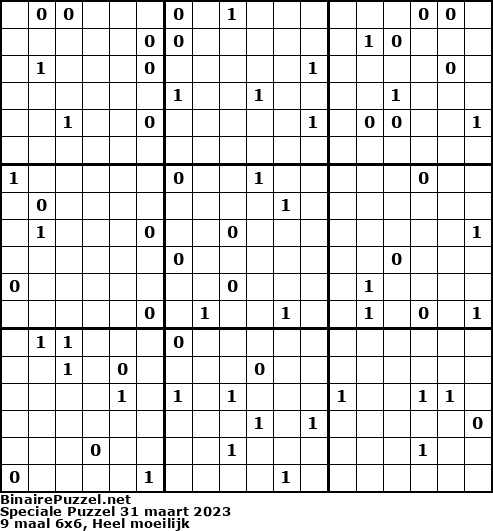 Binaire Puzzel