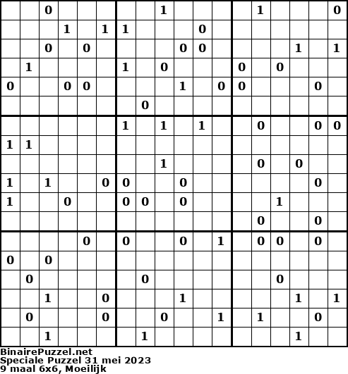 Binaire Puzzel