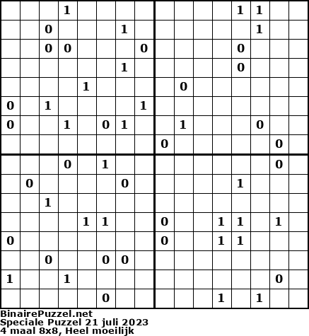 Binaire Puzzel