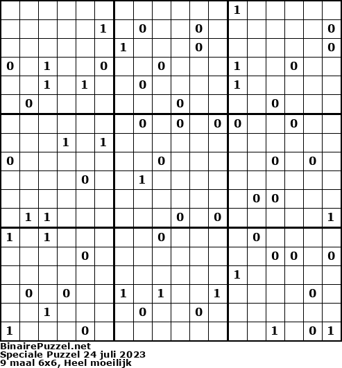 Binaire Puzzel