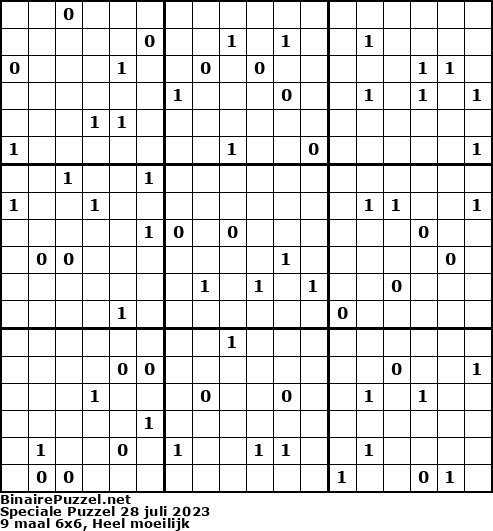 Binaire Puzzel