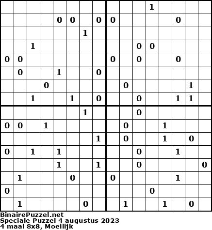 Binaire Puzzel