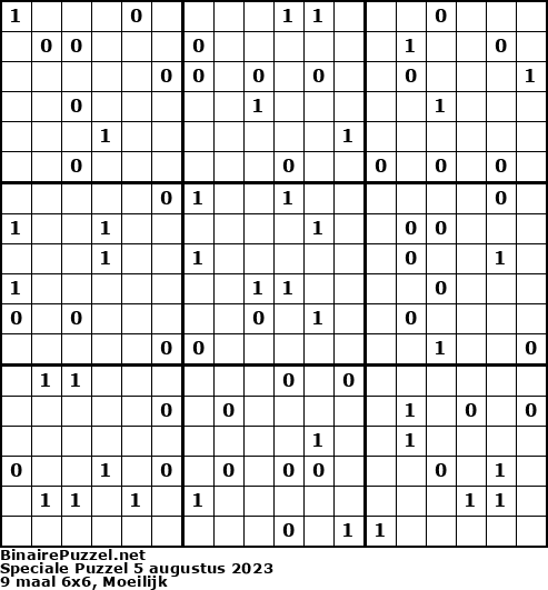Binaire Puzzel