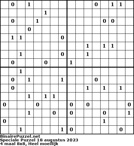 Binaire Puzzel