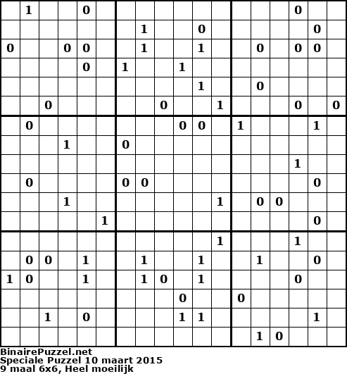 Binaire Puzzel