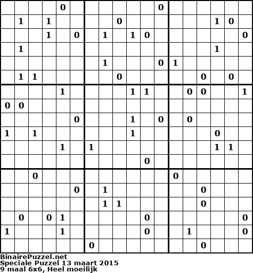 Binaire Puzzel
