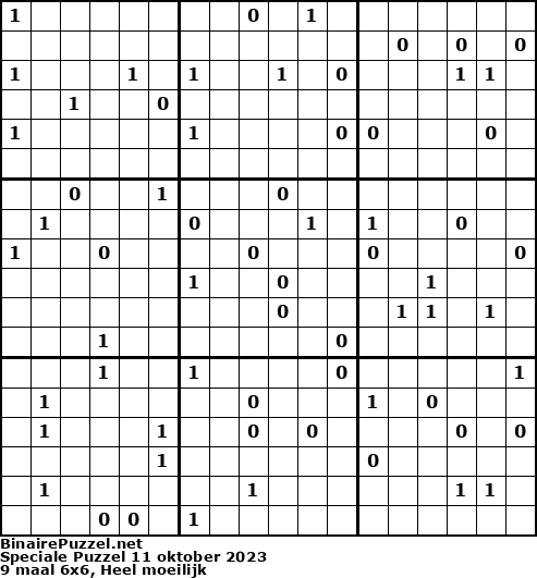 Binaire Puzzel