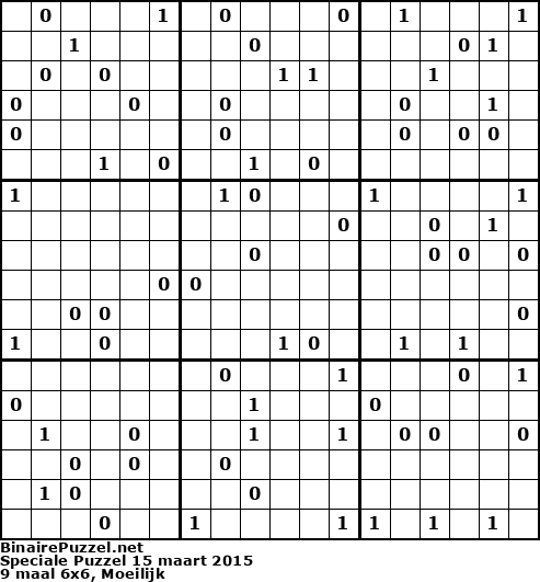 Binaire Puzzel