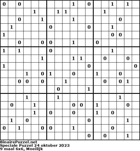 Binaire Puzzel
