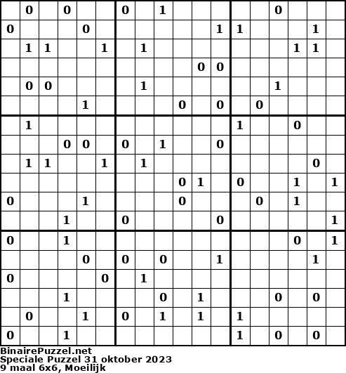 Binaire Puzzel