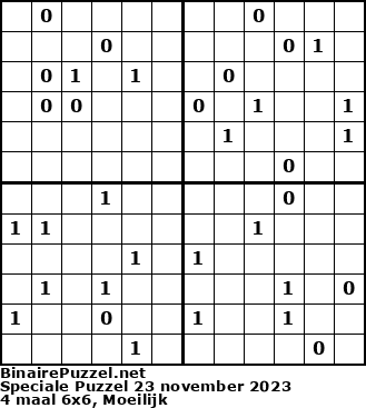 Binaire Puzzel