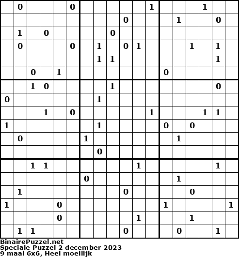 Binaire Puzzel