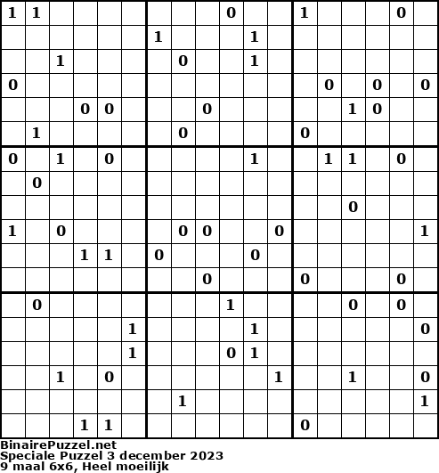 Binaire Puzzel