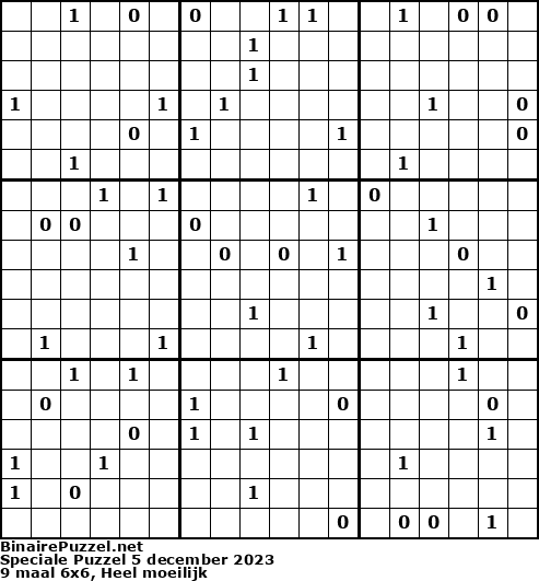 Binaire Puzzel