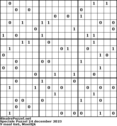 Binaire Puzzel