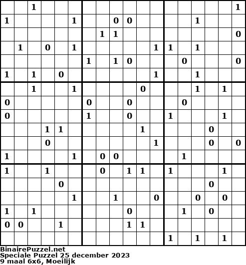 Binaire Puzzel