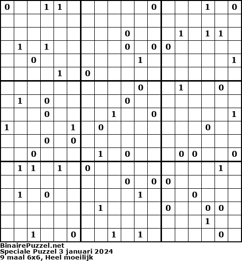 Binaire Puzzel