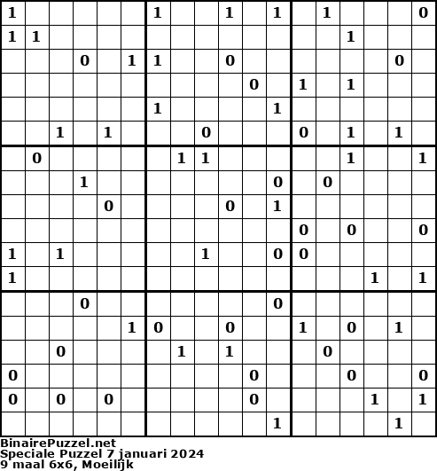 Binaire Puzzel