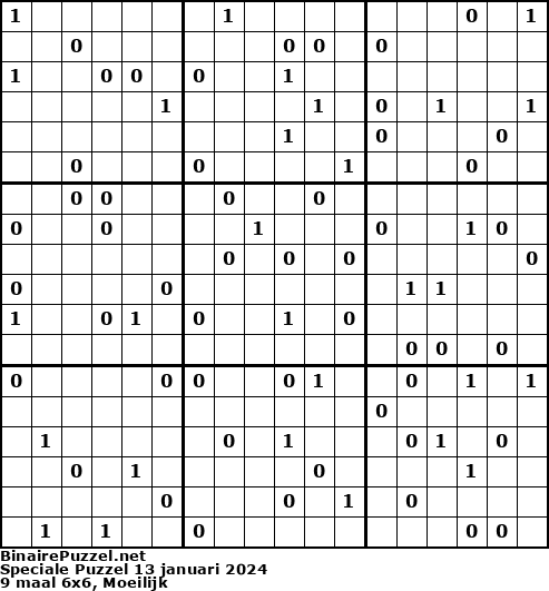 Binaire Puzzel