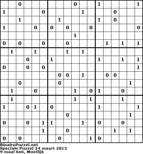 Binaire Puzzel