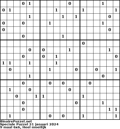 Binaire Puzzel