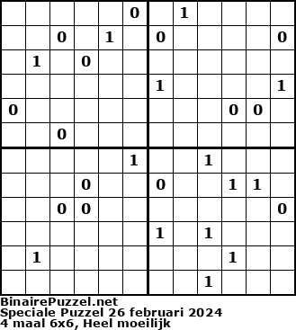 Binaire Puzzel