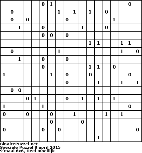 Binaire Puzzel