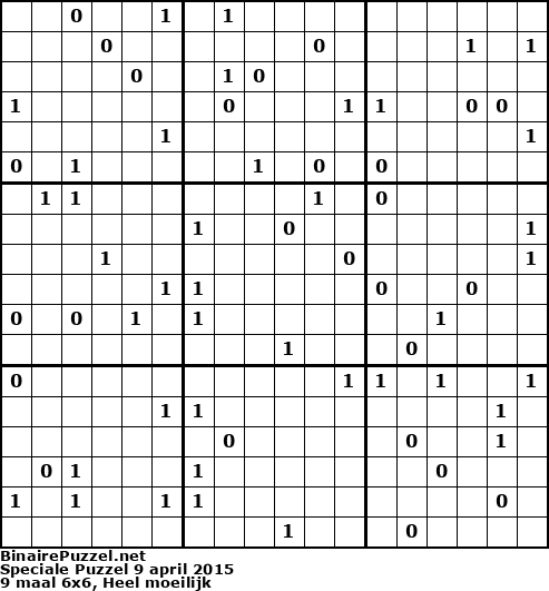 Binaire Puzzel