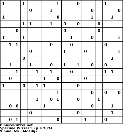 Binaire Puzzel