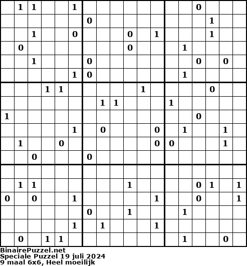 Binaire Puzzel
