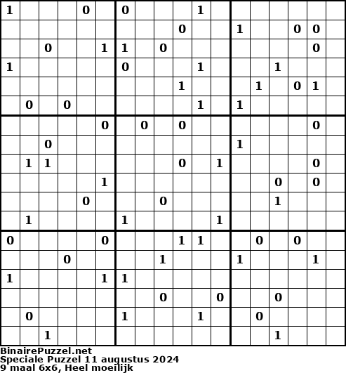 Binaire Puzzel
