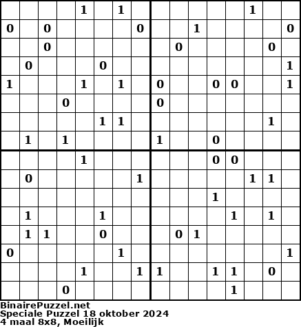 Binaire Puzzel