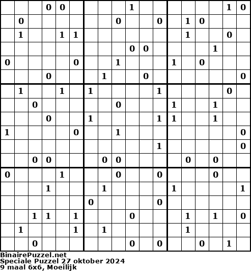 Binaire Puzzel
