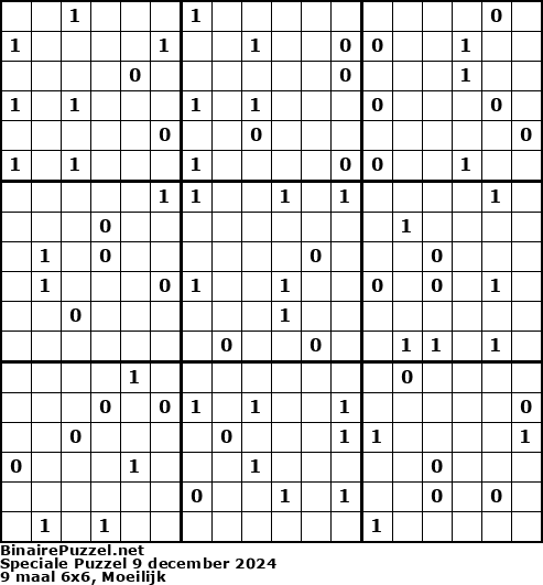 Binaire Puzzel