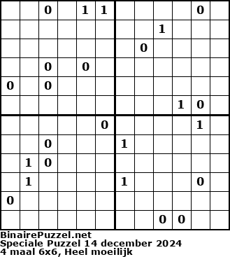 Binaire Puzzel