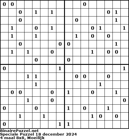 Binaire Puzzel