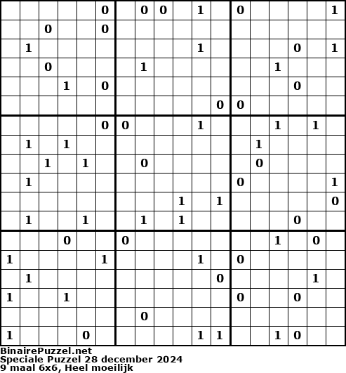 Binaire Puzzel