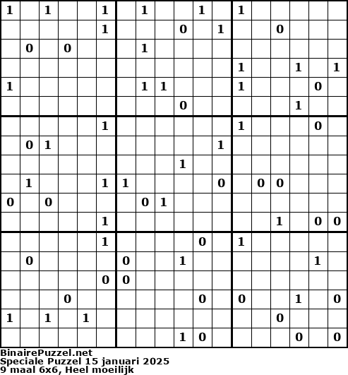 Binaire Puzzel