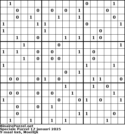 Binaire Puzzel
