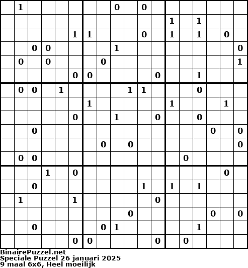Binaire Puzzel