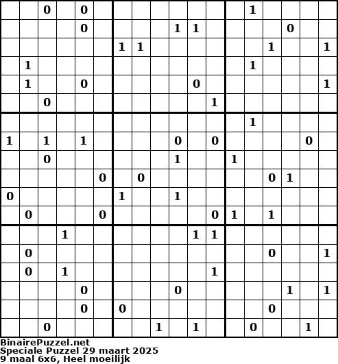 Binaire Puzzel