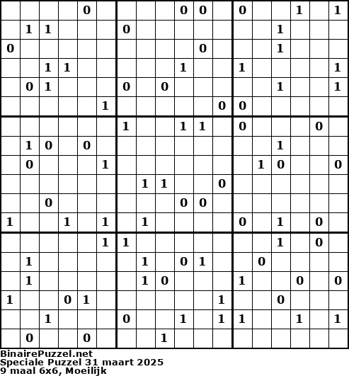 Binaire Puzzel