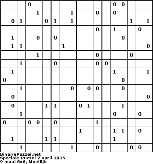 Binaire Puzzel