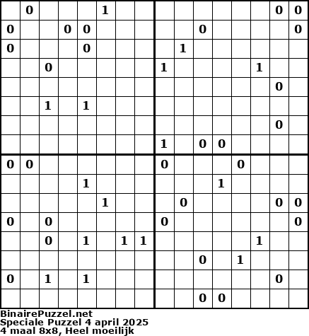 Binaire Puzzel