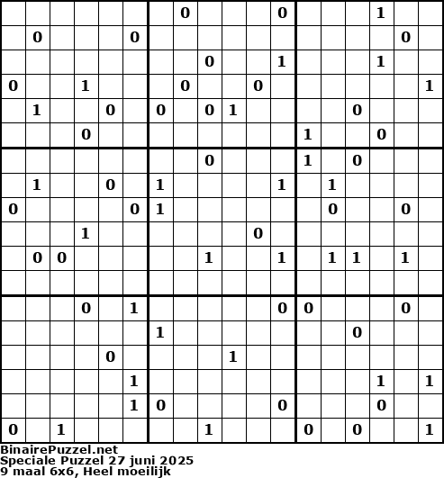 Binaire Puzzel