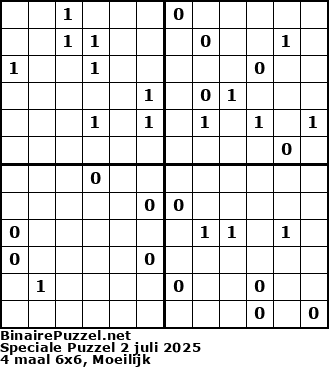 Binaire Puzzel