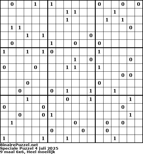 Binaire Puzzel