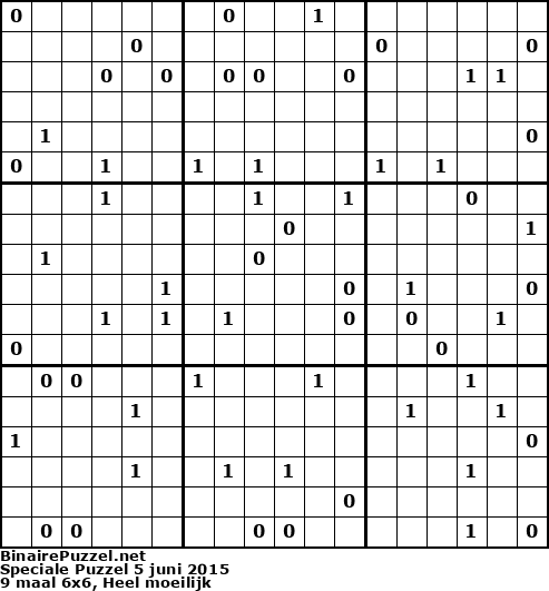 Binaire Puzzel
