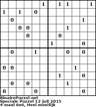 Binaire Puzzel